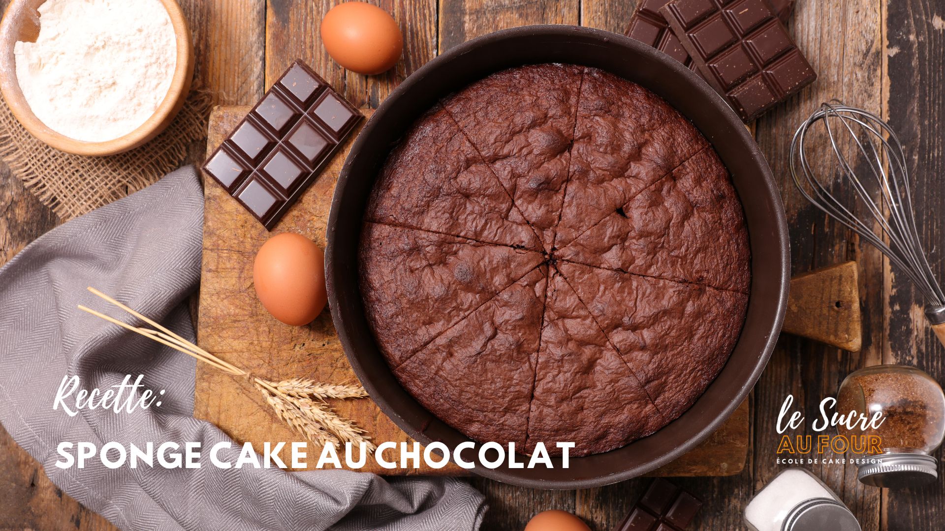 Recete gâteau au chocolat - cake design - Le sucre au four