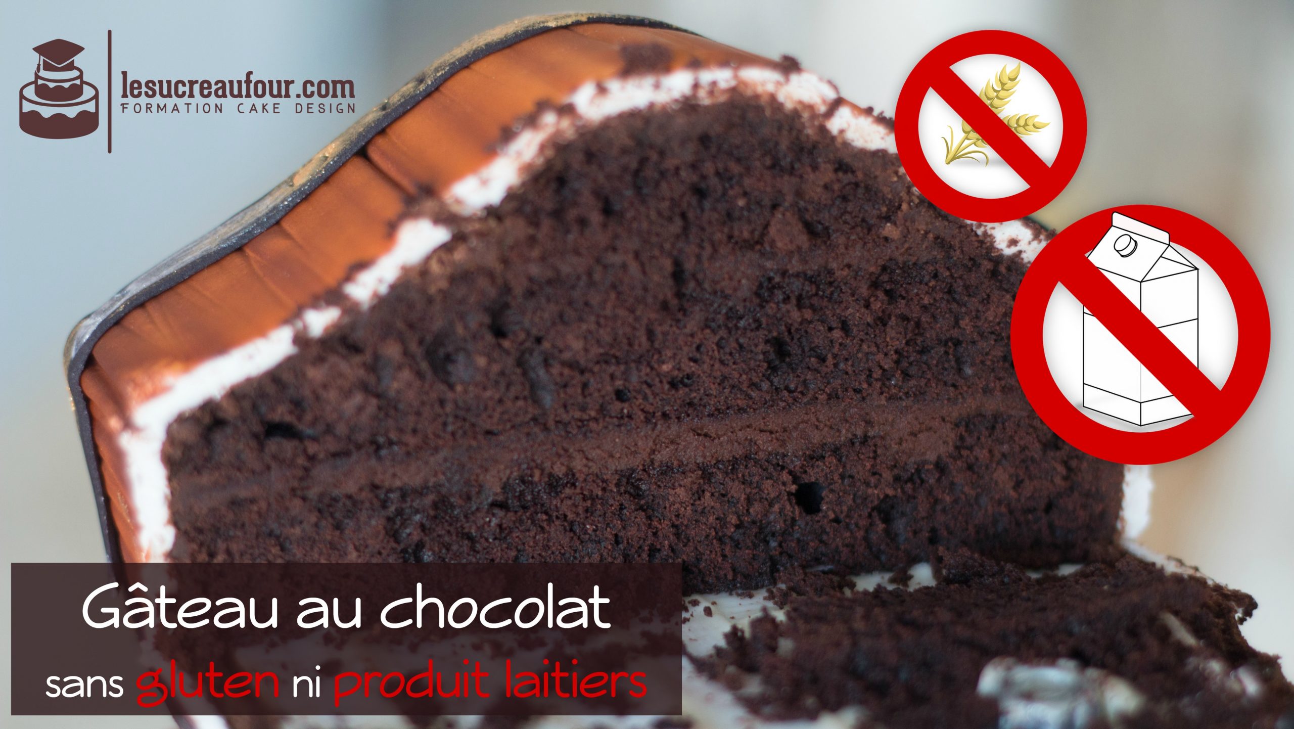 recette gâteau chocolat sans gluten ni produits laitiers