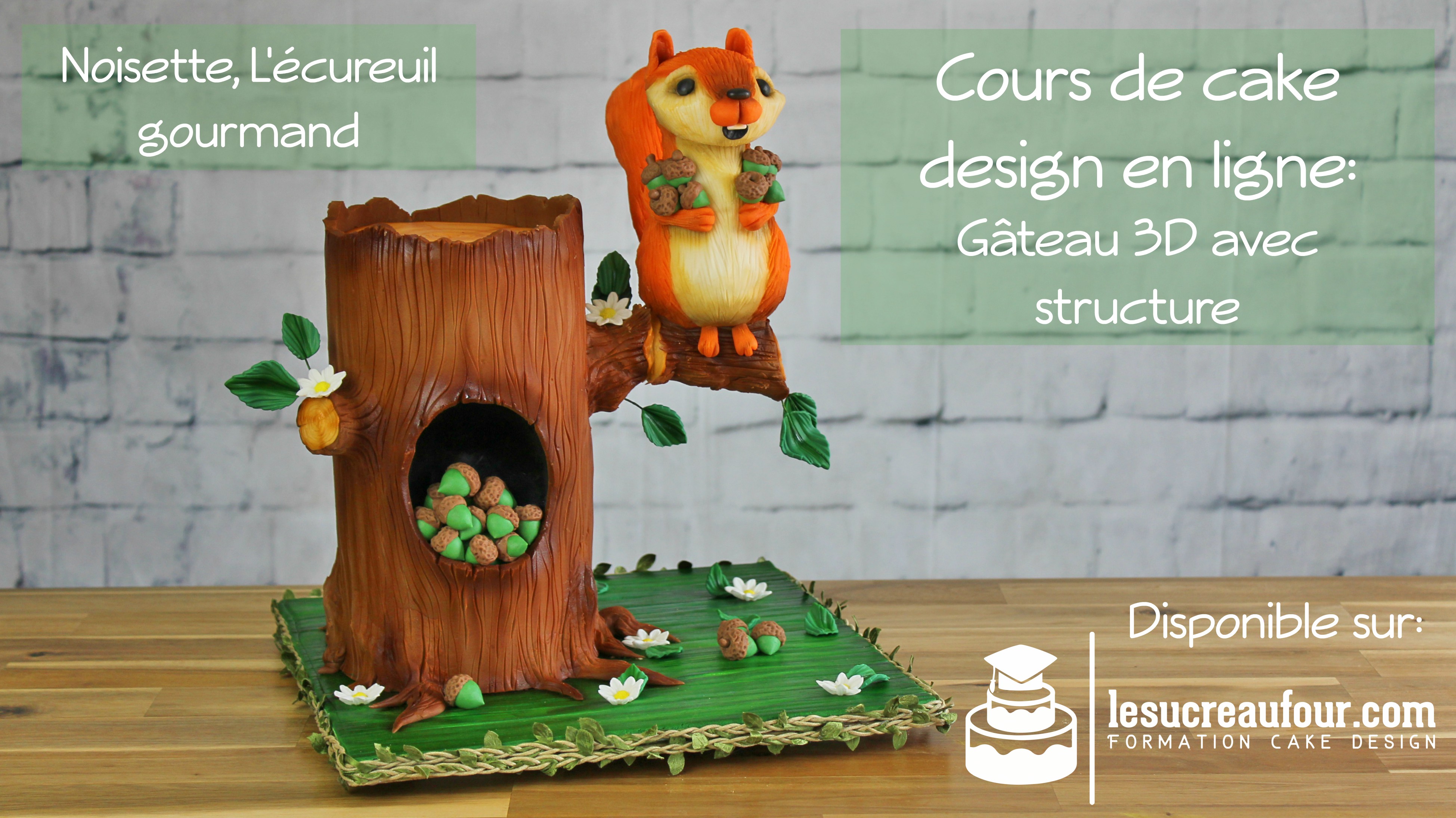 Cours De Cake Design En Ligne Gateau 3d Avec Une Structure Simple Le Sucre Au Four